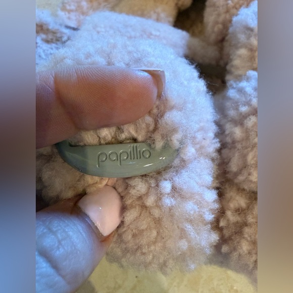 Birkenstock Papillio Arizona Big Buckle platform teddy pink size 42/L11 - Picture 4 of 10